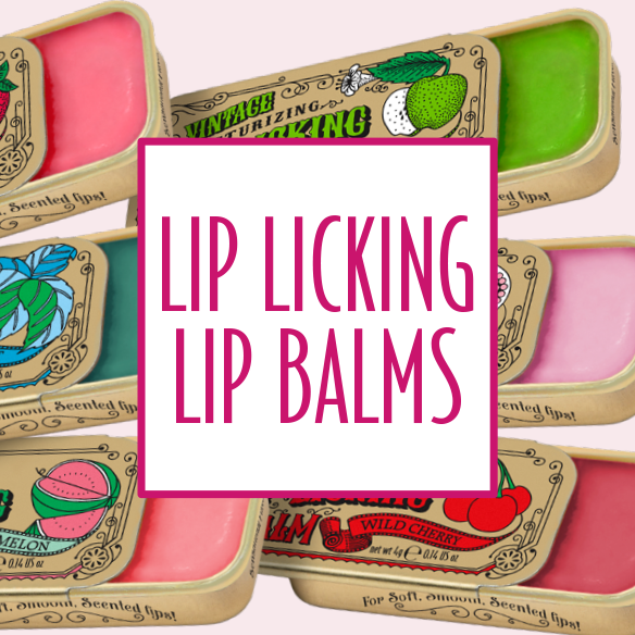 Lip Licking Lip Balm • Vintage Slider Tin
