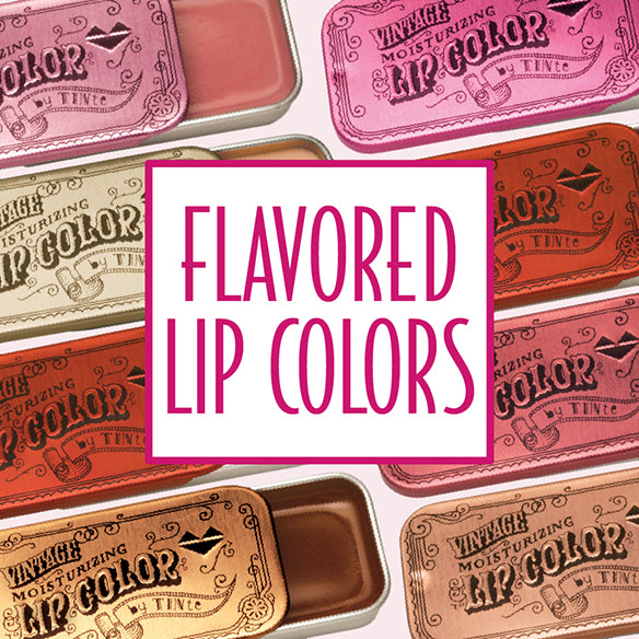 Flavored Lip Color • Vintage Slider Tin