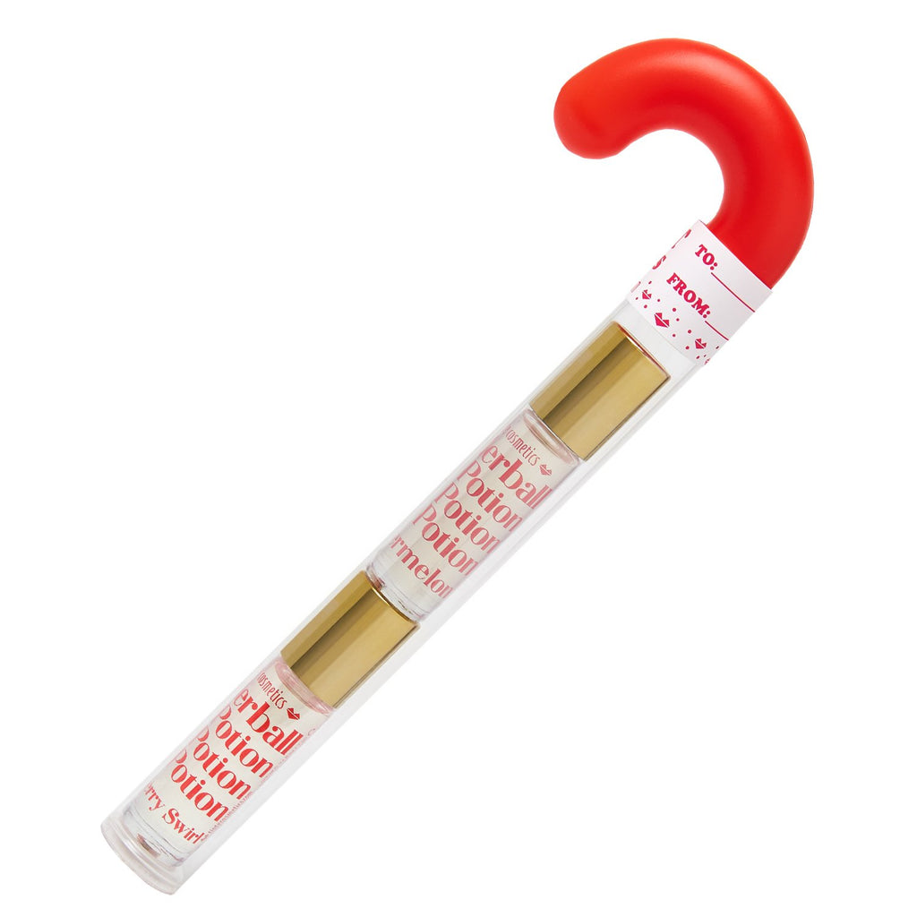 Candy Cane Organic Rollerball Lip Potion Kit: Watermelon & Strawberry
