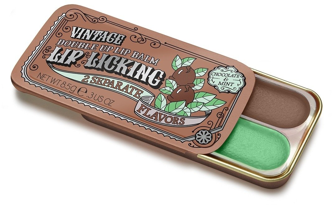 Chocolate & Mint Lip Licking Flavored Lip Balm - Vintage Slider